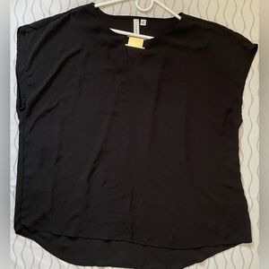 Tacera Black Women's Blouse